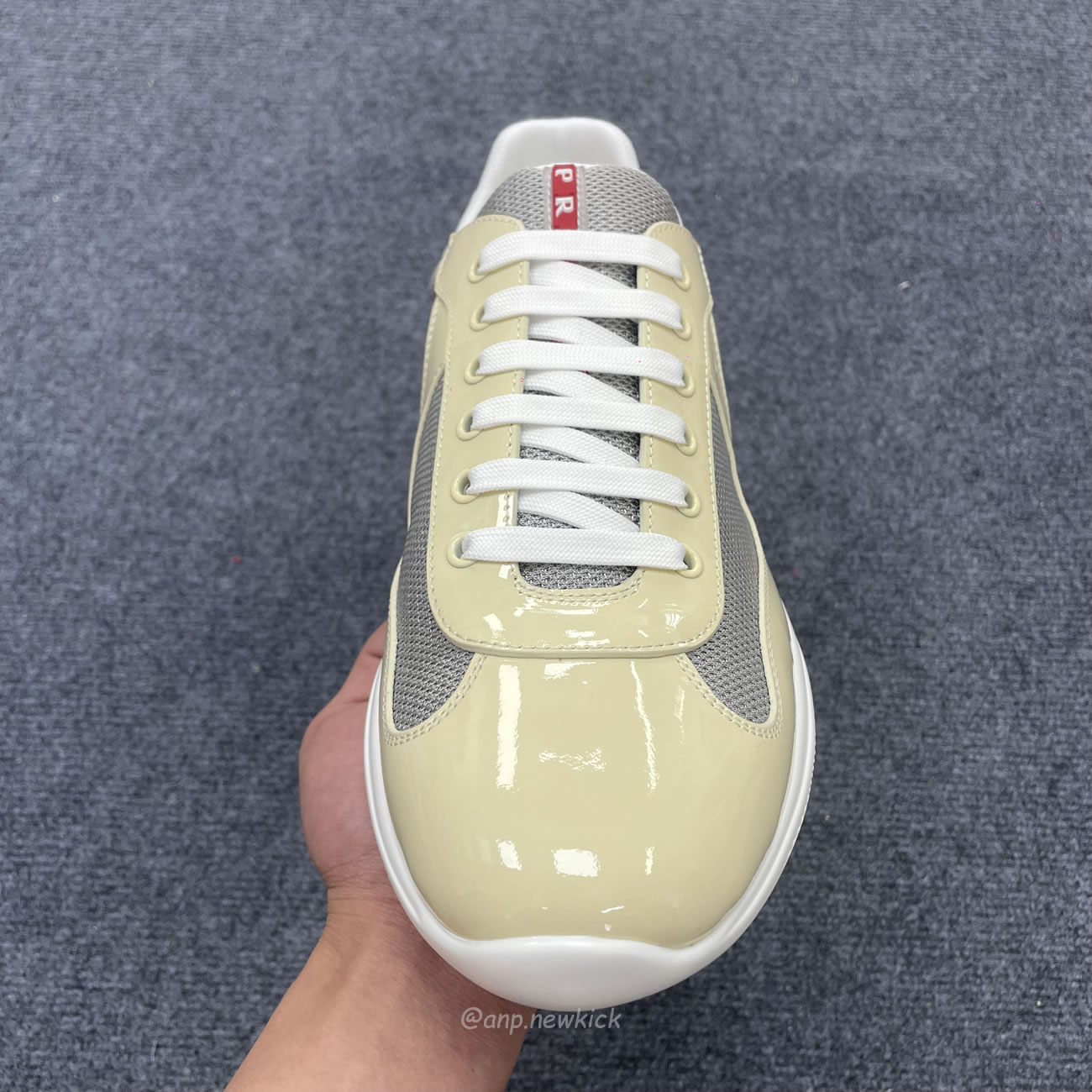 Prada Americas Cup Low Top Beige Sneakers (6) - www.newkick.org Prada Americas Cup Low Top Beige Sneakers (6) - www.newkick.org