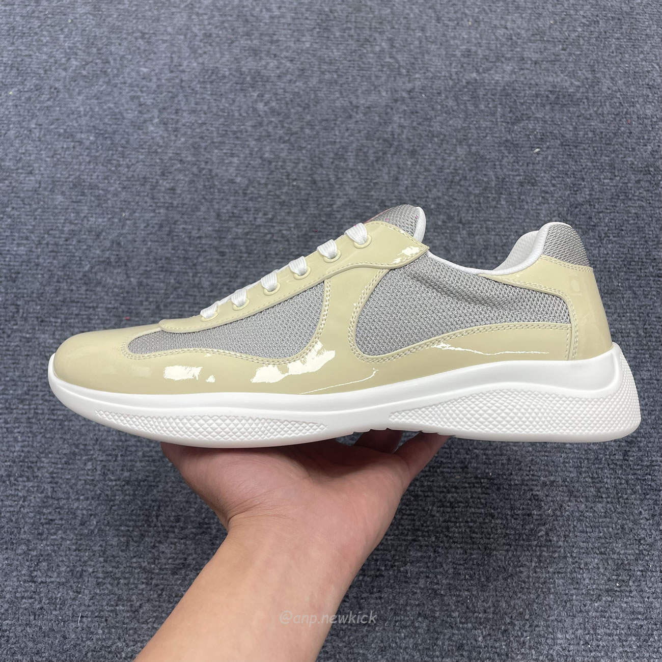 Prada Americas Cup Low Top Beige Sneakers (7) - www.newkick.org Prada Americas Cup Low Top Beige Sneakers (7) - www.newkick.org