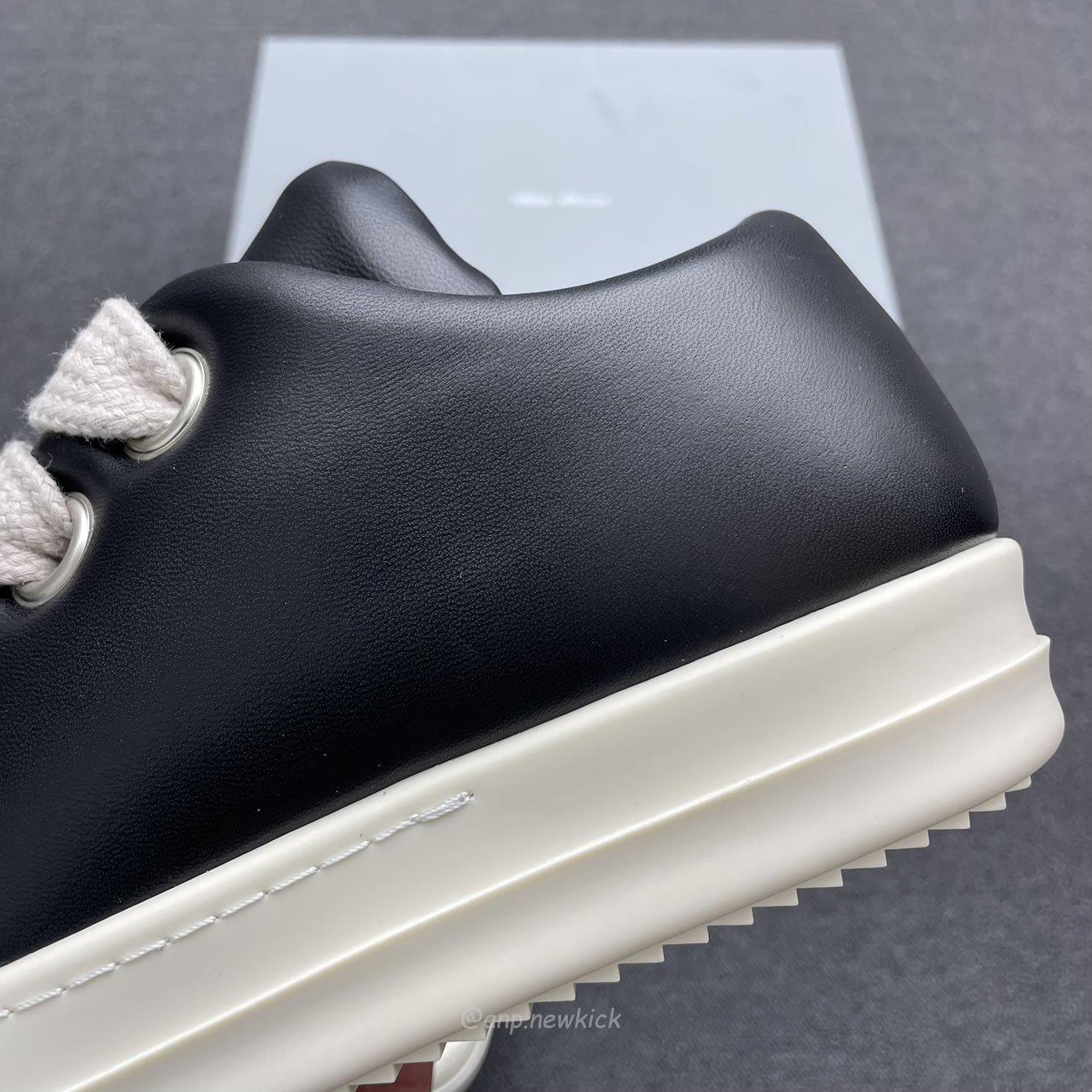 Rick Owens Jumbo Lace Padded Sneaks Low Black Acid Milk Ru02c7893 (16) - www.newkick.org Rick Owens Jumbo Lace Padded Sneaks Low Black Acid Milk Ru02c7893 (16) - www.newkick.org