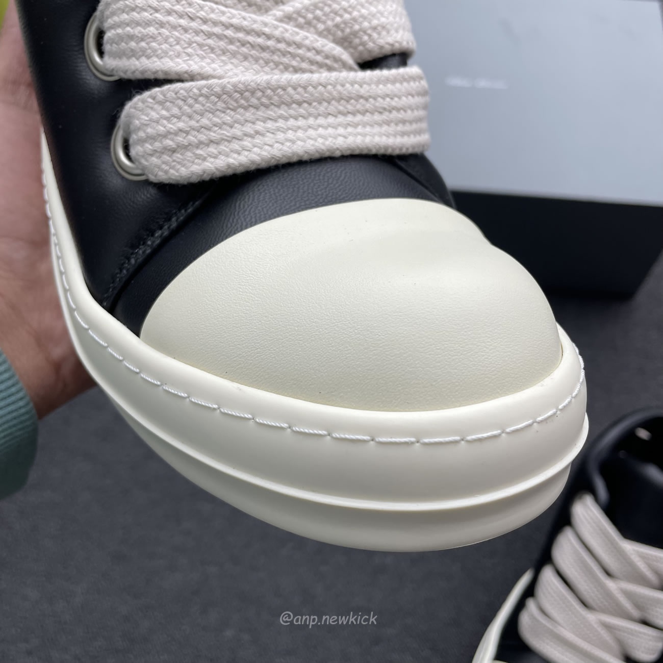 Rick Owens Jumbo Lace Padded Sneaks Low Black Acid Milk Ru02c7893 (17) - www.newkick.org Rick Owens Jumbo Lace Padded Sneaks Low Black Acid Milk Ru02c7893 (17) - www.newkick.org