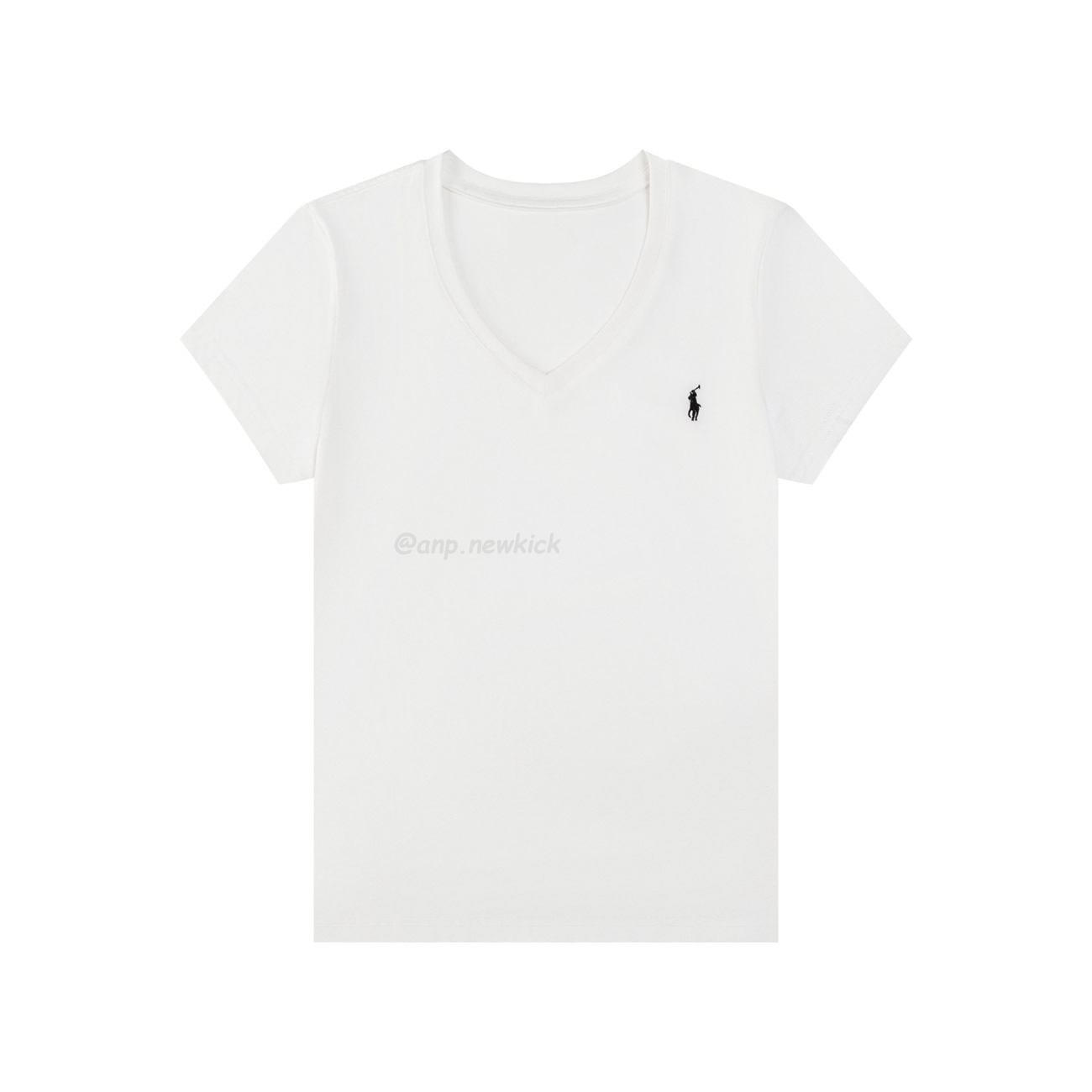 Ralph Lauren Classic Pony Womens V Neck Short Sleeved T Shirt (2) - www.newkick.org