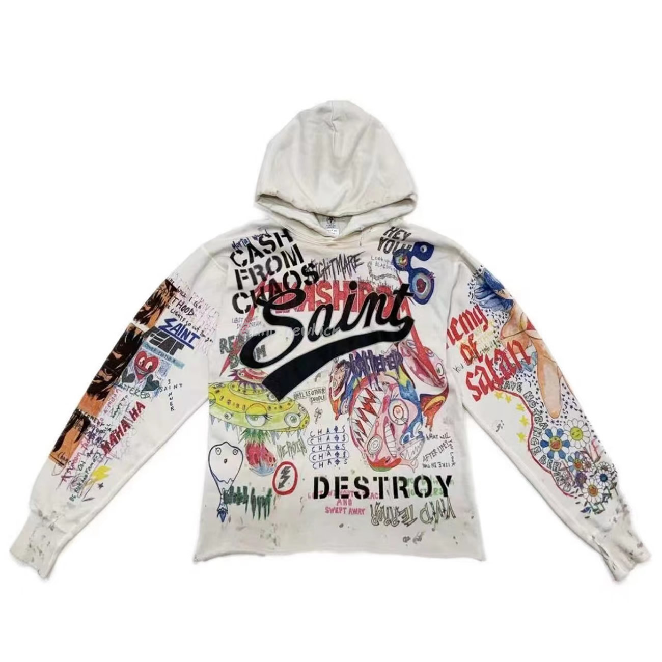 Saint Michael Graff Pullover Hoodie Murakami Takashi Graffiti Loose Hooded Sweatshirt Ins S Xl (9) - www.newkick.org Saint Michael Graff Pullover Hoodie Murakami Takashi Graffiti Loose Hooded Sweatshirt Ins S Xl (9) - www.newkick.org