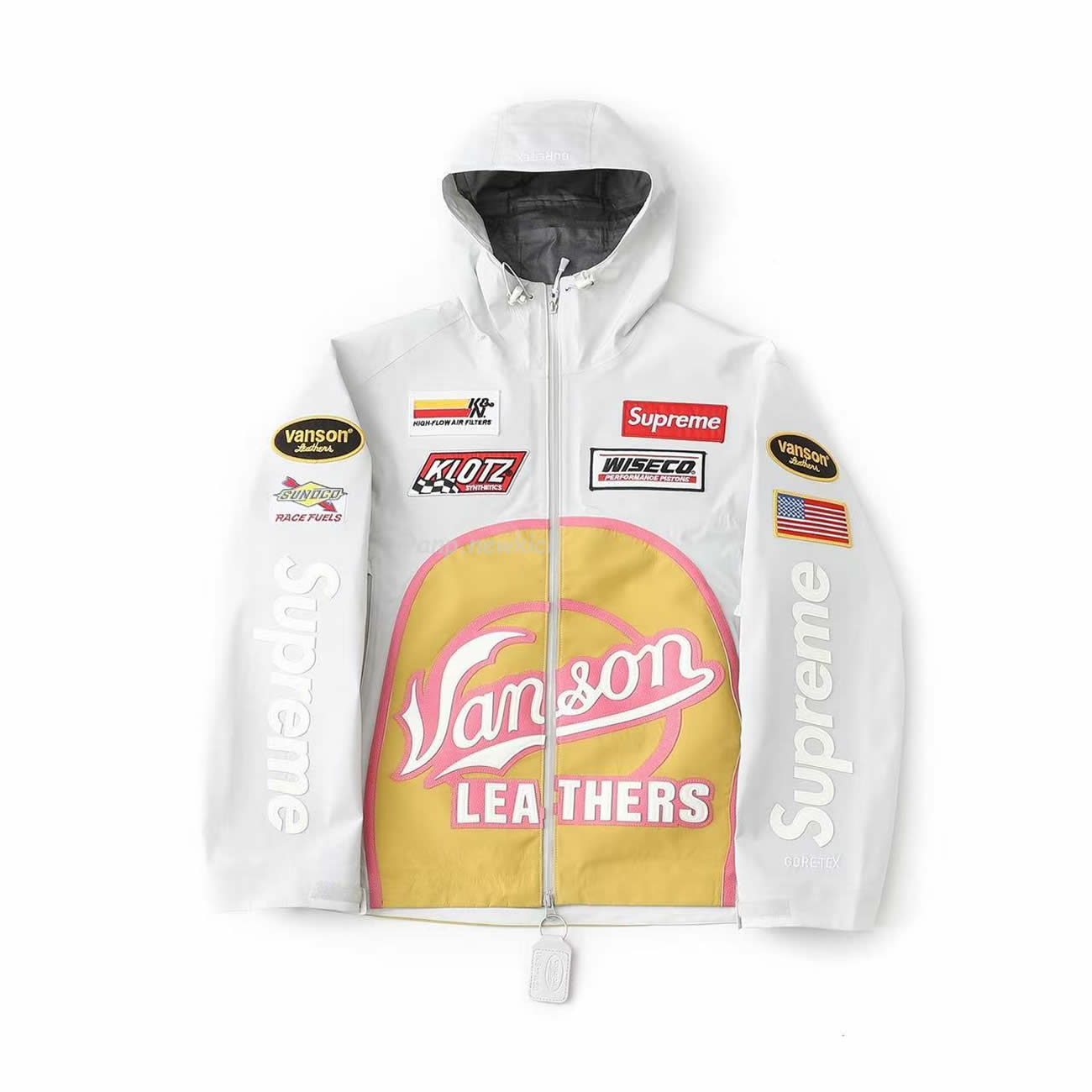 Supreme Vanson Leathers Gore Tex Shell Jacket Black Blue White Fw25 (10) - www.newkick.org Supreme Vanson Leathers Gore Tex Shell Jacket Black Blue White Fw25 (10) - www.newkick.org