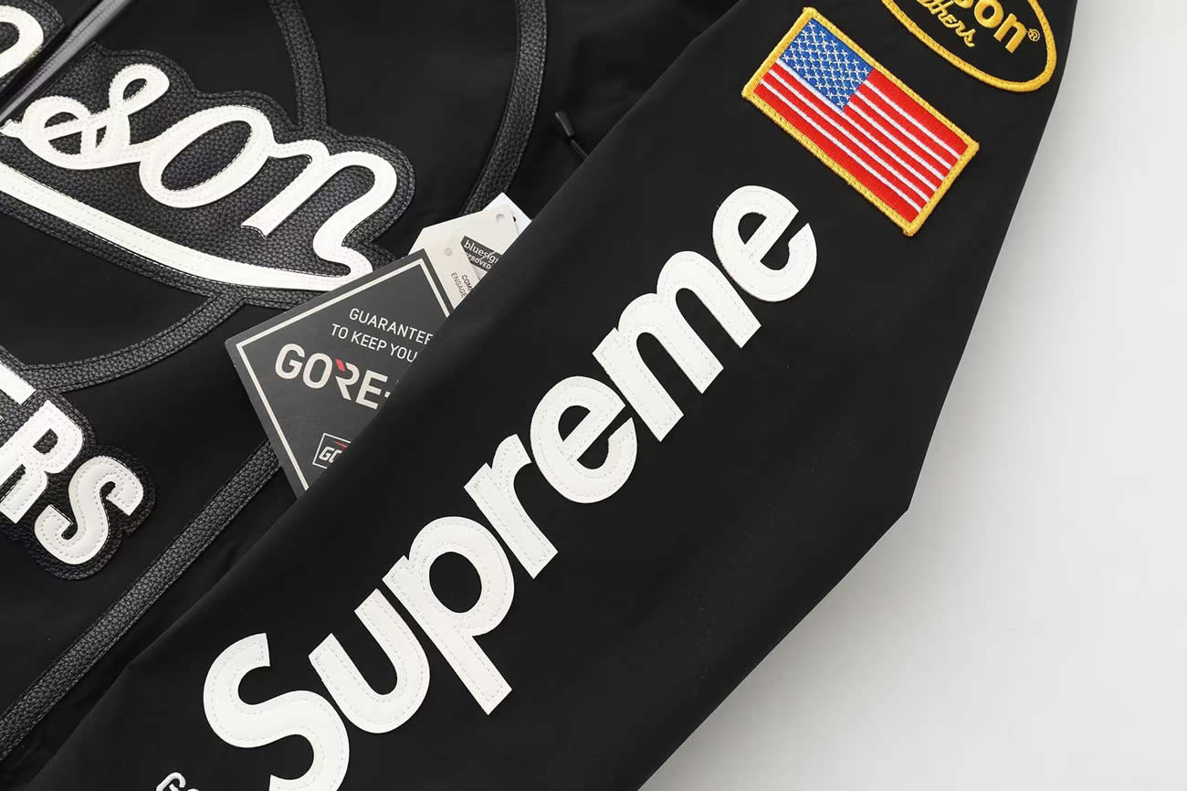 Supreme Vanson Leathers Gore Tex Shell Jacket Black Blue White Fw25 (15) - www.newkick.org Supreme Vanson Leathers Gore Tex Shell Jacket Black Blue White Fw25 (15) - www.newkick.org
