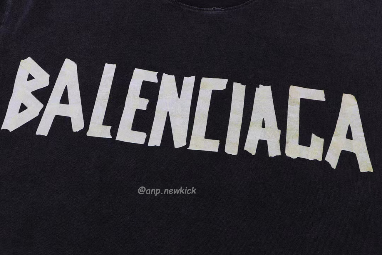 Balenciaga Tape Type T Shirt Black (4) - www.newkick.org Balenciaga Tape Type T Shirt Black (4) - www.newkick.org
