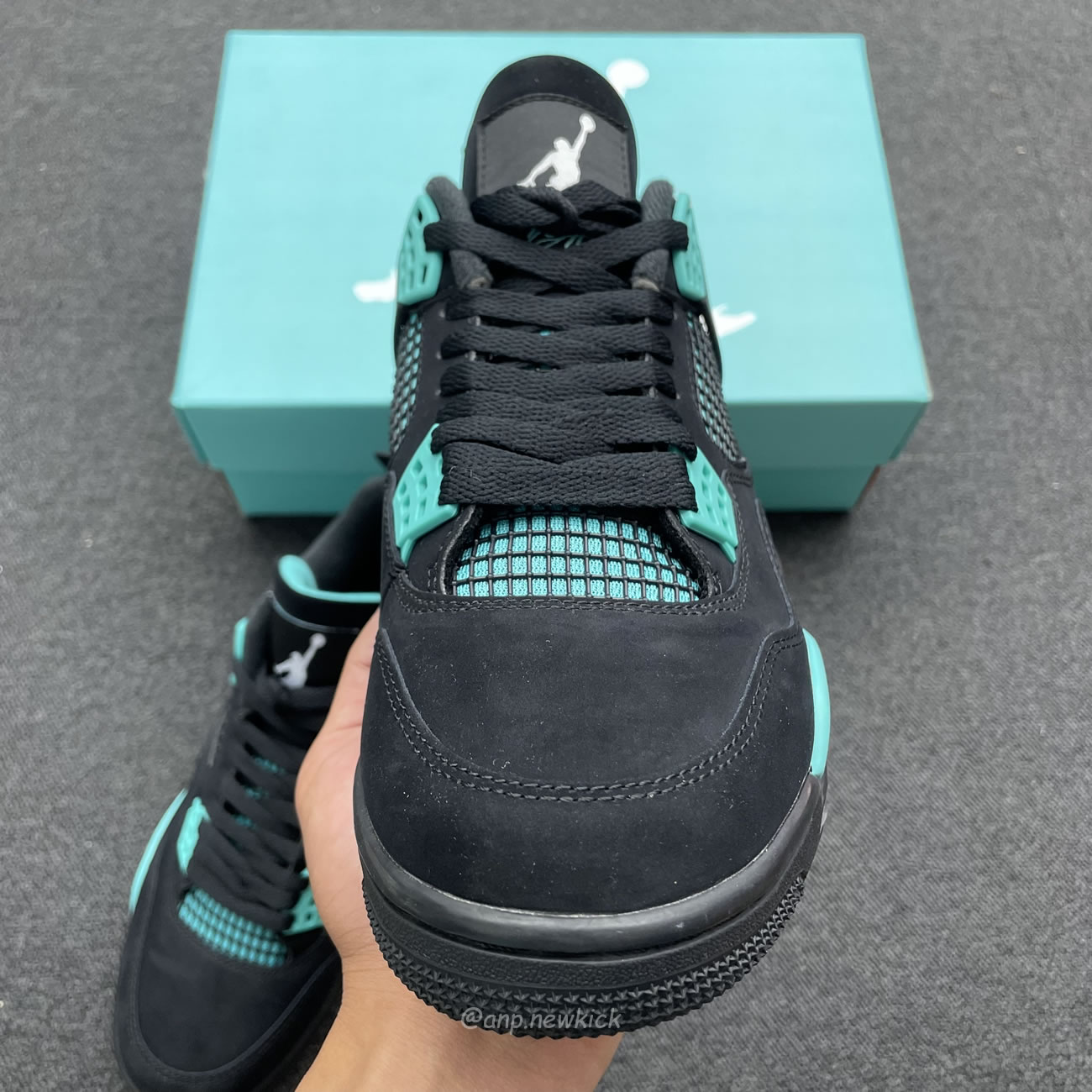 Air Jordan 4 Retro Tiffany Black Green (6) - www.newkick.org Air Jordan 4 Retro Tiffany Black Green (6) - www.newkick.org