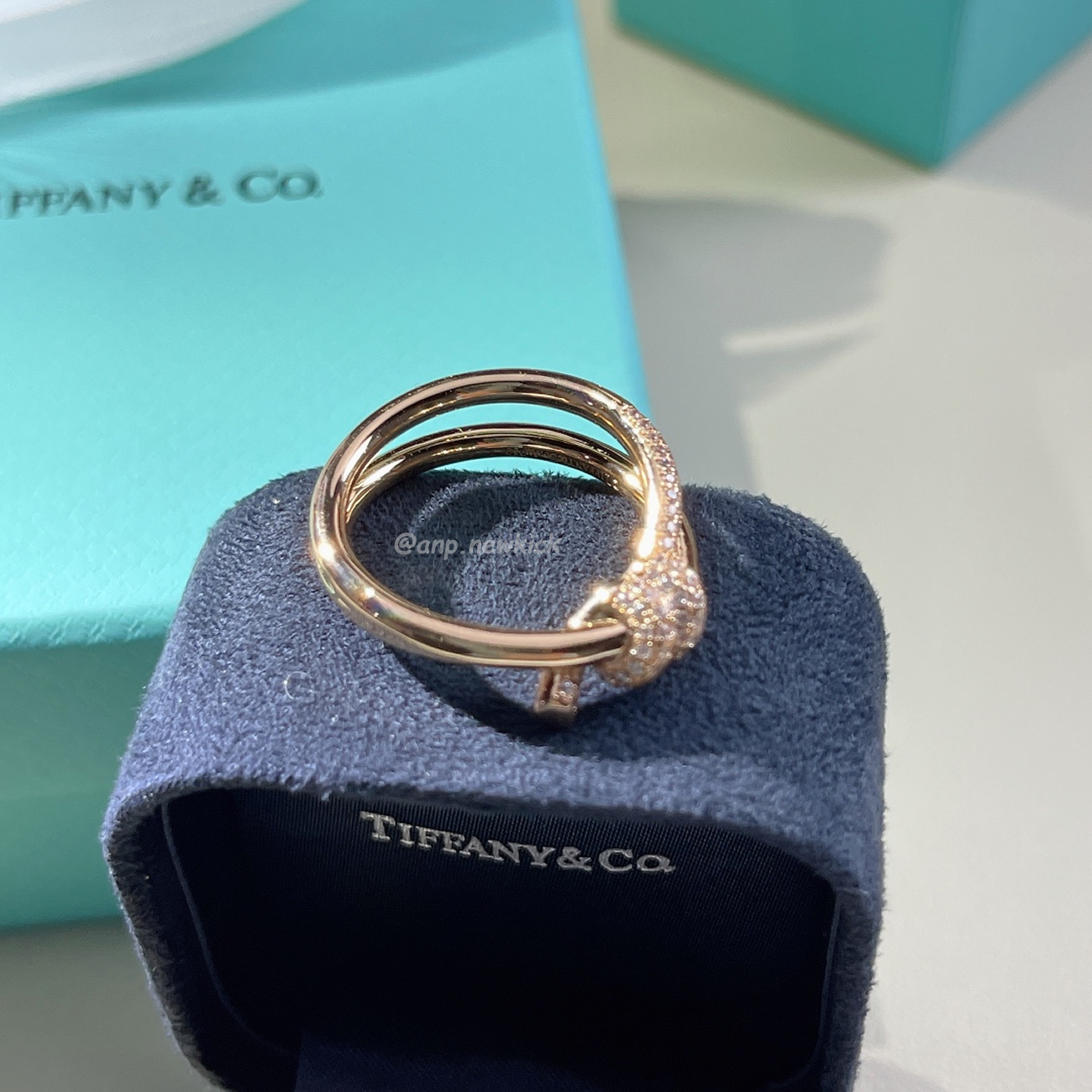 Tiffany T Rose Gold Diamond Double Row Ring (9) - www.newkick.org Tiffany T Rose Gold Diamond Double Row Ring (9) - www.newkick.org