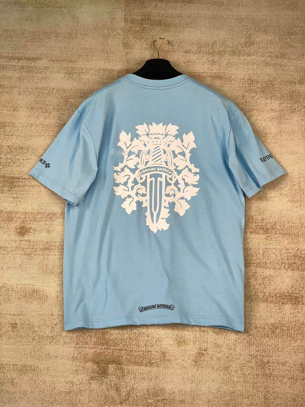 Chrome Hearts Vine Dagger T Shirt Baby Blue (8) - www.newkick.org Chrome Hearts Vine Dagger T Shirt Baby Blue (8) - www.newkick.org