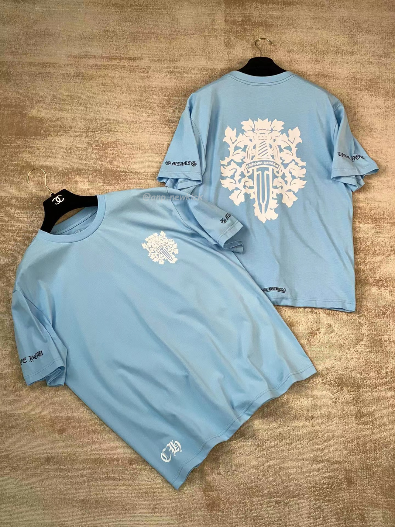 Chrome Hearts Vine Dagger T Shirt Baby Blue (9) - www.newkick.org Chrome Hearts Vine Dagger T Shirt Baby Blue (9) - www.newkick.org