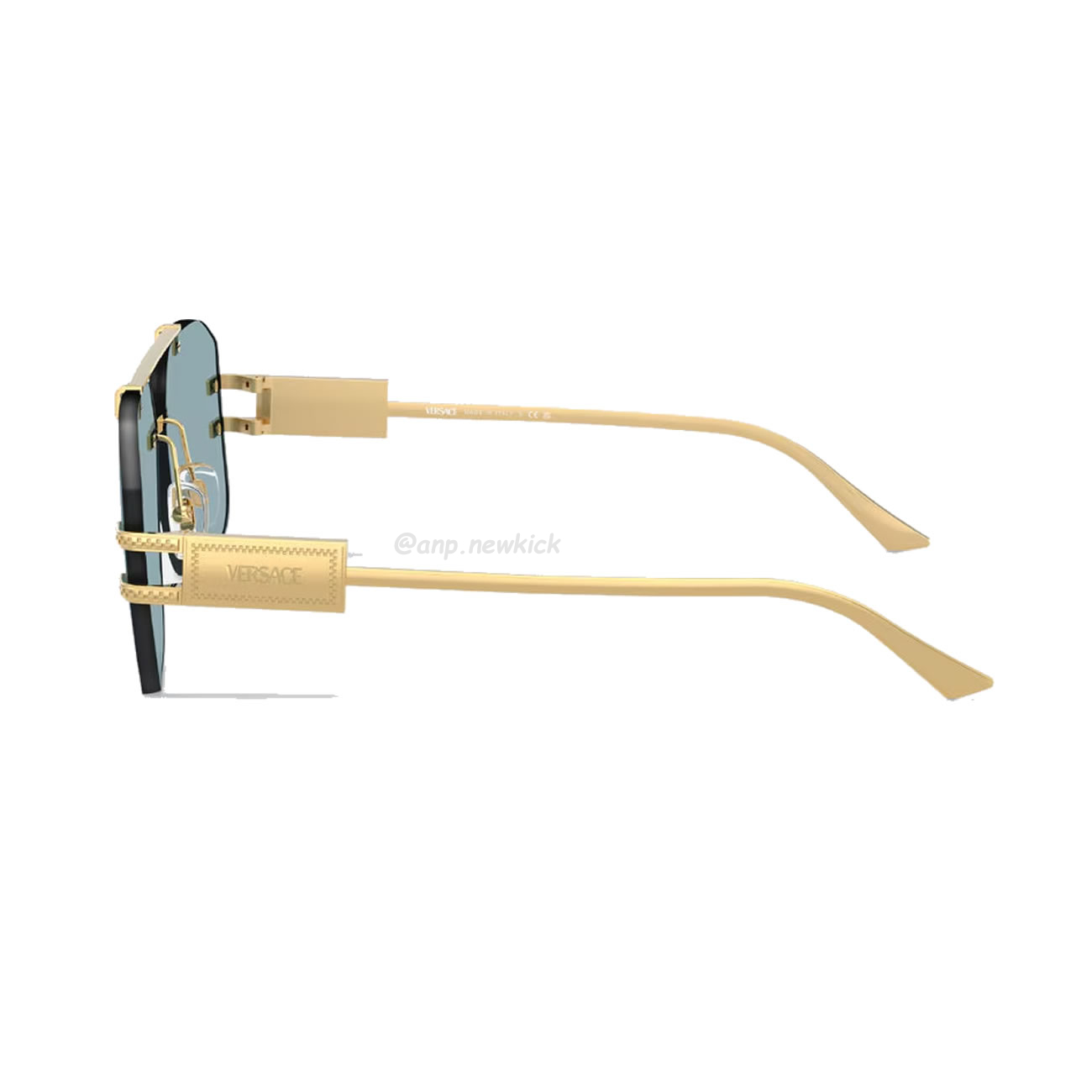 Versace Damier Plaque Sunglasses Black Gold (6) - www.newkick.org Versace Damier Plaque Sunglasses Black Gold (6) - www.newkick.org