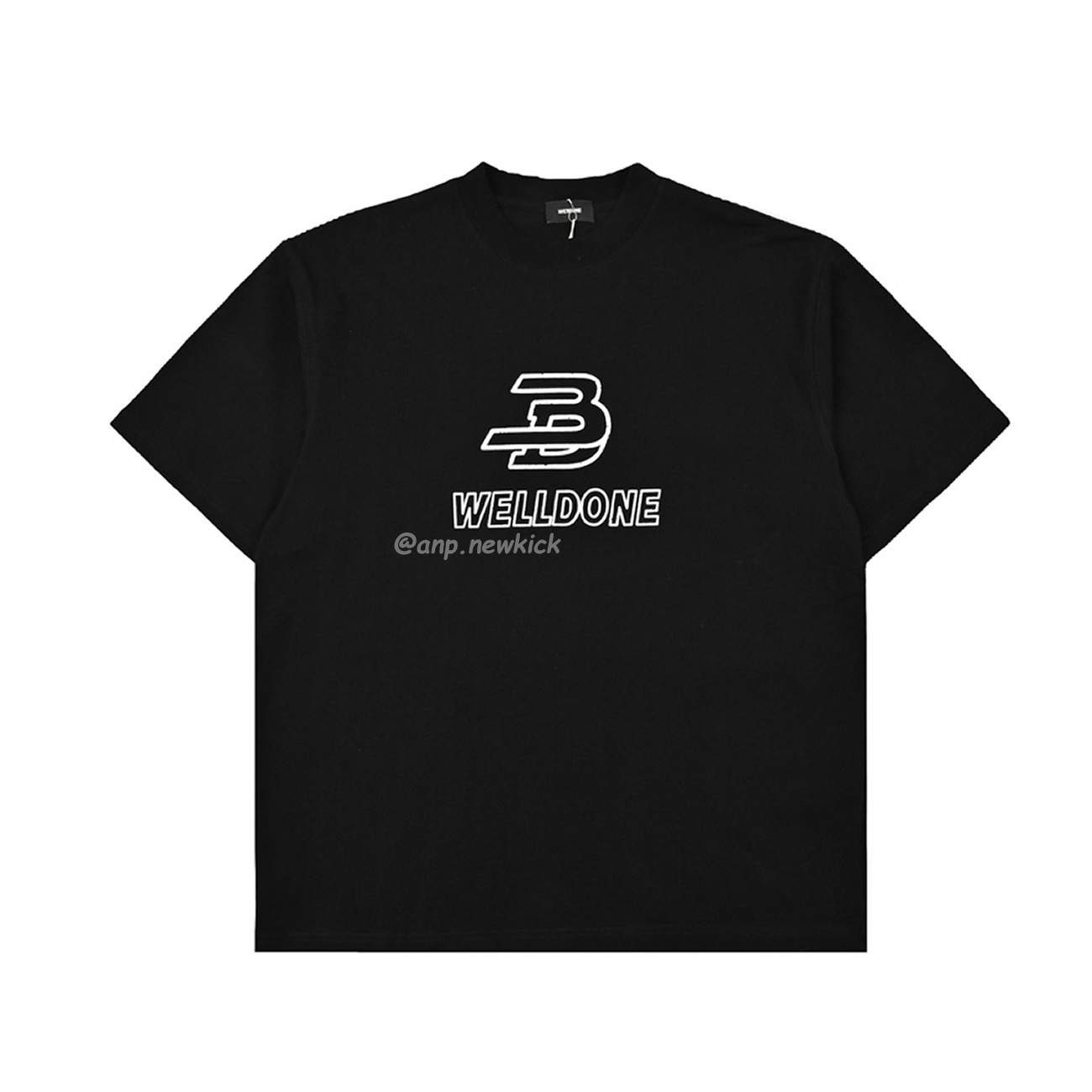 Welldone Letter Printing Black White T Shirt (3) - www.newkick.org Welldone Letter Printing Black White T Shirt (3) - www.newkick.org