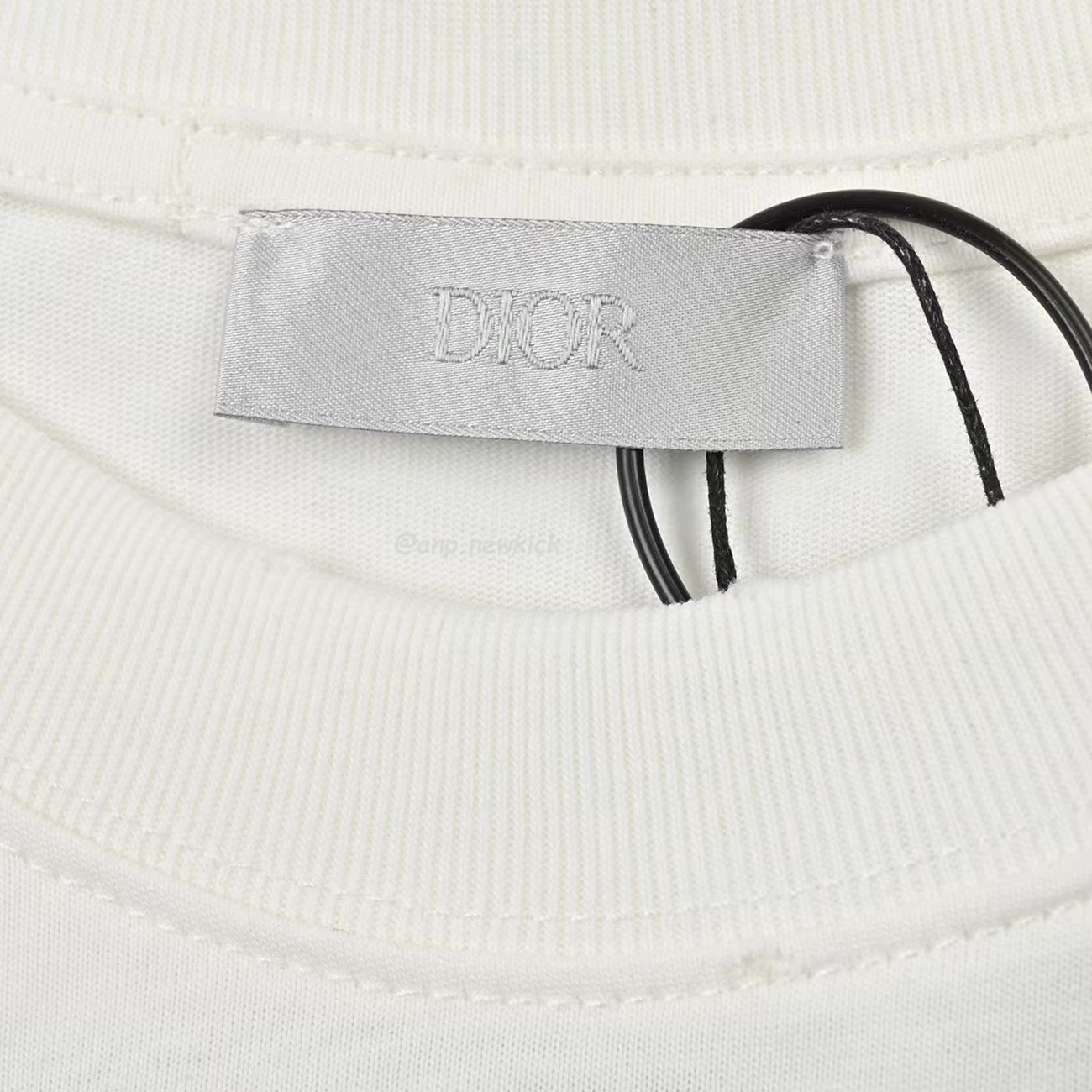 Dior Wide Body Bamboo Pure Cotton Plain Weave Fabric T Shirt White Navy (7) - www.newkick.org Dior Wide Body Bamboo Pure Cotton Plain Weave Fabric T Shirt White Navy (7) - www.newkick.org