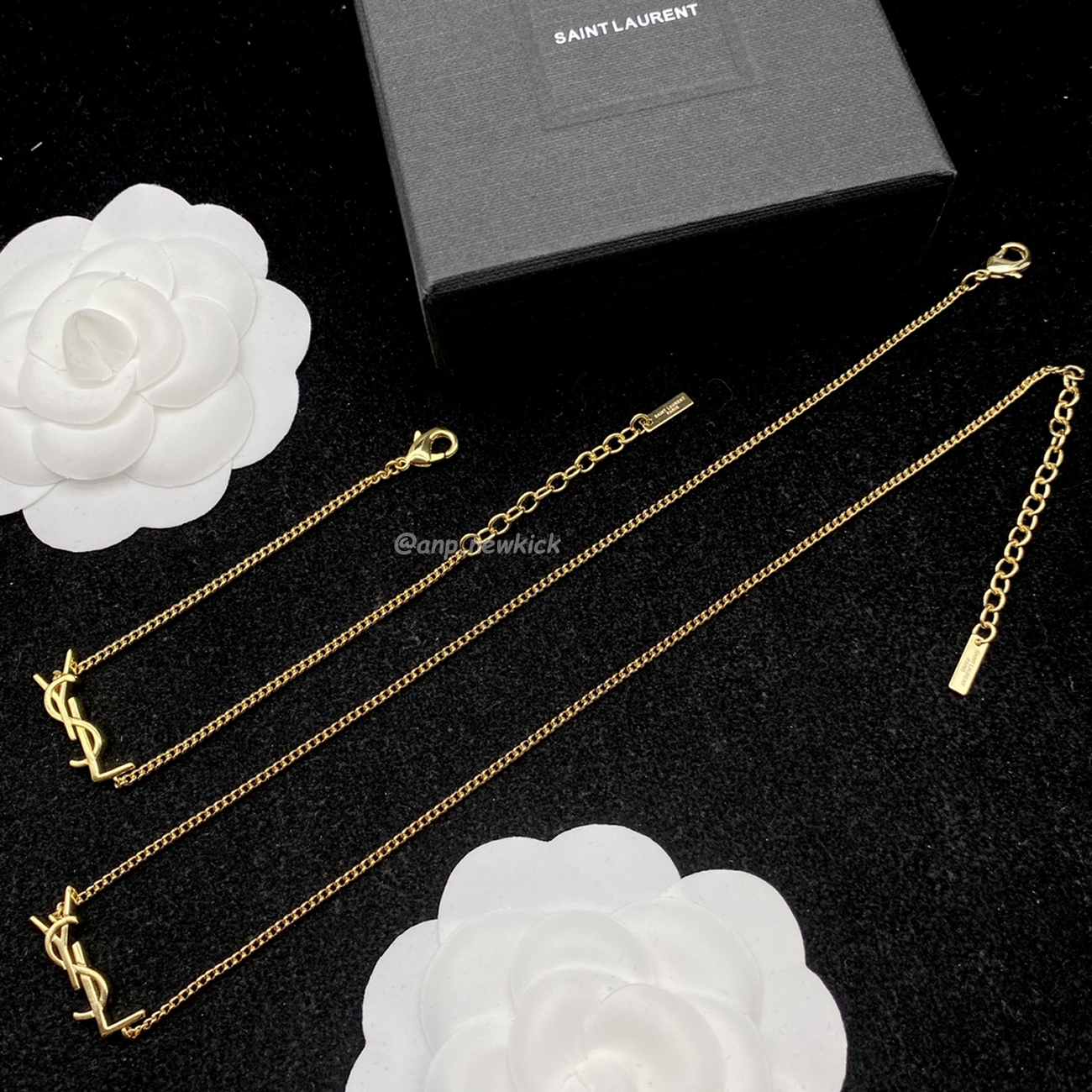 Saint Laurent Necklace Bracelet Suit (1) - www.newkick.vip