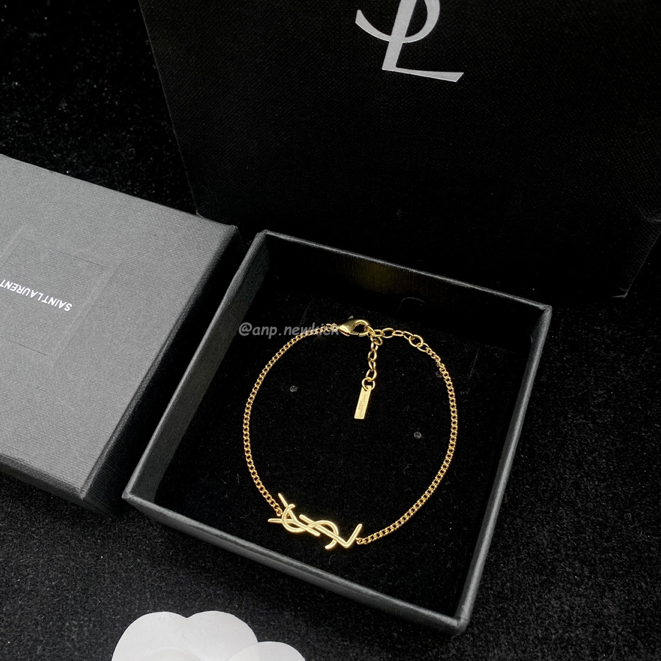 Saint Laurent Necklace Bracelet Suit (6) - www.newkick.vip