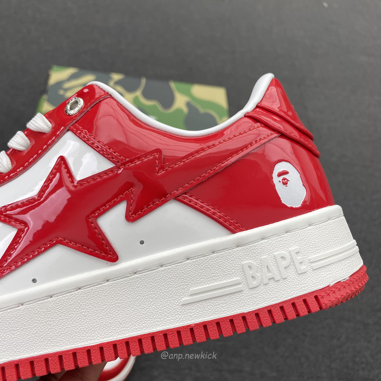 A Bathing Ape Bape Sta Patent Leather White Red 1i70 291 021 (10) - www.newkick.org A Bathing Ape Bape Sta Patent Leather White Red 1i70 291 021 (10) - www.newkick.org