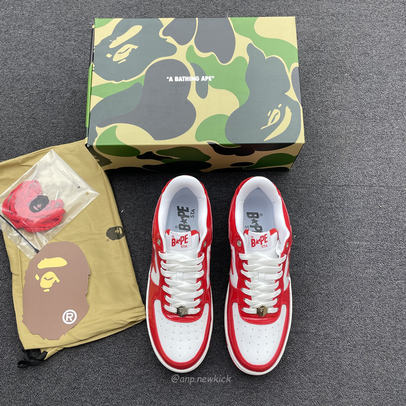 A Bathing Ape Bape Sta Patent Leather White Red 1i70 291 021 (11) - www.newkick.org A Bathing Ape Bape Sta Patent Leather White Red 1i70 291 021 (11) - www.newkick.org