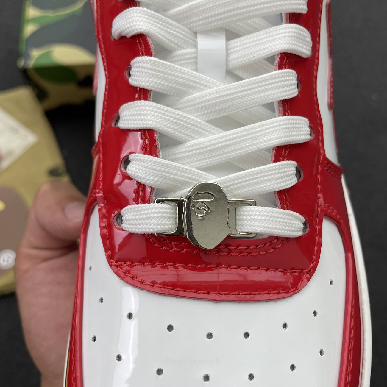 A Bathing Ape Bape Sta Patent Leather White Red 1i70 291 021 (8) - www.newkick.org A Bathing Ape Bape Sta Patent Leather White Red 1i70 291 021 (8) - www.newkick.org