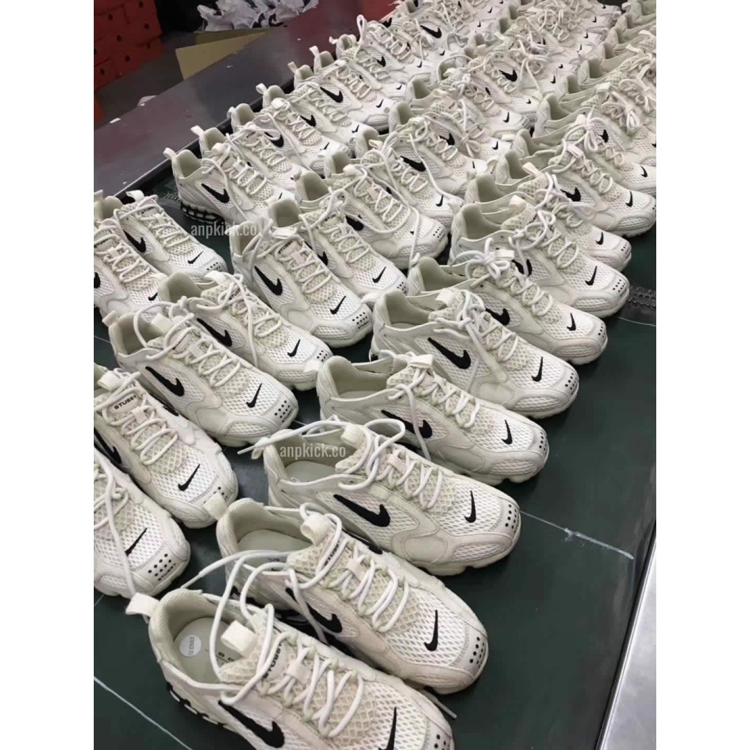 Stussy x Nike Air Zoom Spiridon Caged 2 "Fossil" CQ5486-200 Release Date