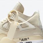 Off-White x Air Jordan 4 "Sail" CV9388-100 Mens Wmns Pre Order Release Date