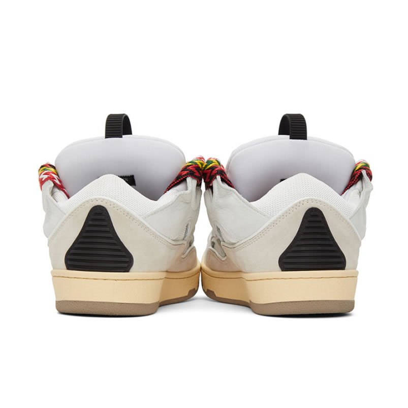 L.A.N.V.I.N Leather Curb Sneakers White DRAG-A20