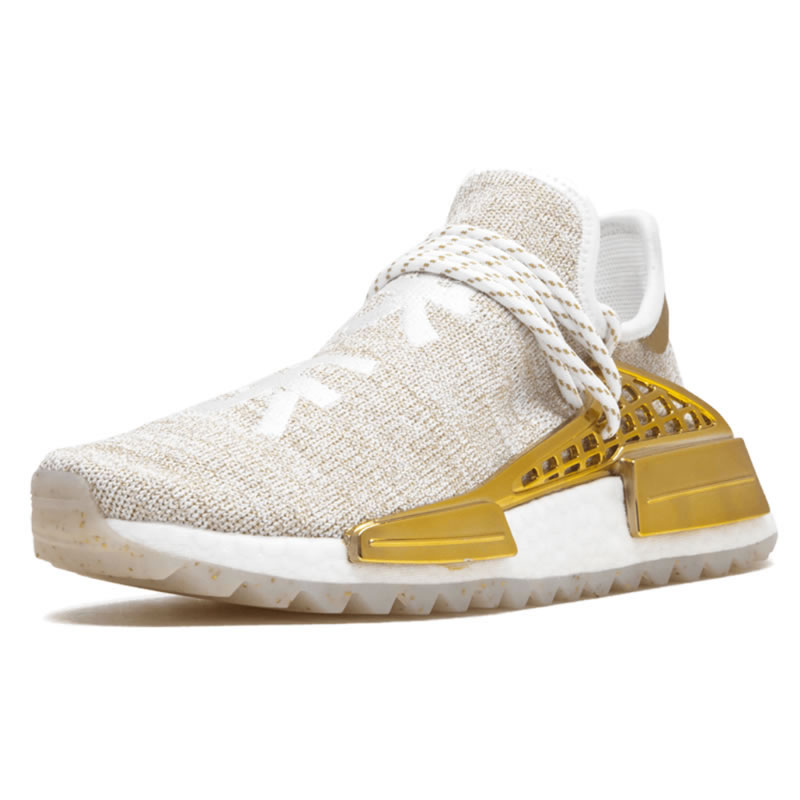 Pharrell Williams PW x Adidas Hu Holi NMD MC China Exclusive "Happy" Metallic Gold F99762