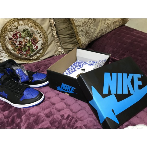 Air Jordan 1 Royal x "Bape"
