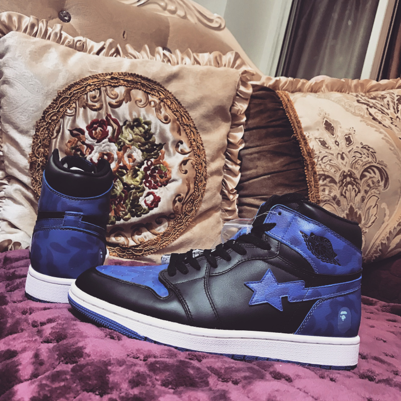 Air Jordan 1 Royal x "Bape"
