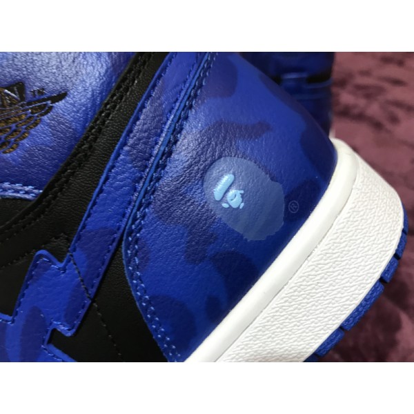 Air Jordan 1 Royal x "Bape"
