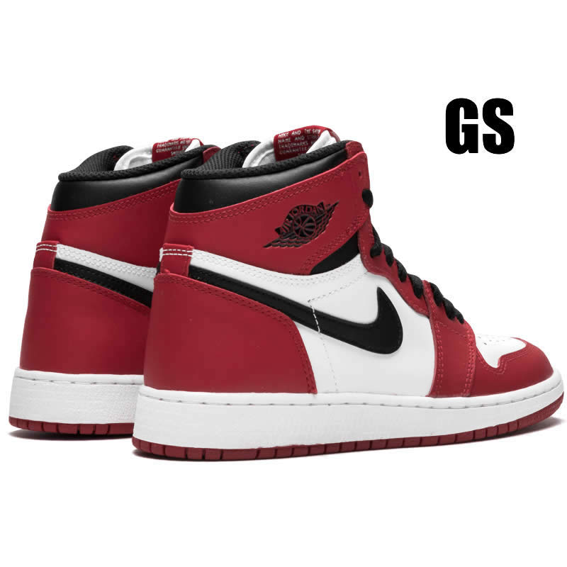 Air Jordan 1 Chicago Red/Black/White GS/Mens On Feet 2018 Price For Sale