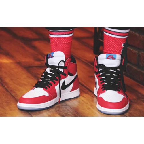 Air Jordan 1 "Origin Story" Spiderman Mens 555088-602 GS 575441-602