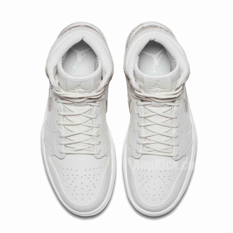 Air Jordan 1 Retro High "Snakeskin" White Shoes AH7389-004