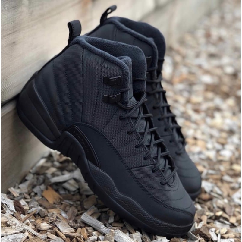 Air Jordan 12 "Winterized" Triple Black 2018 Price Release Date BQ6851-001
