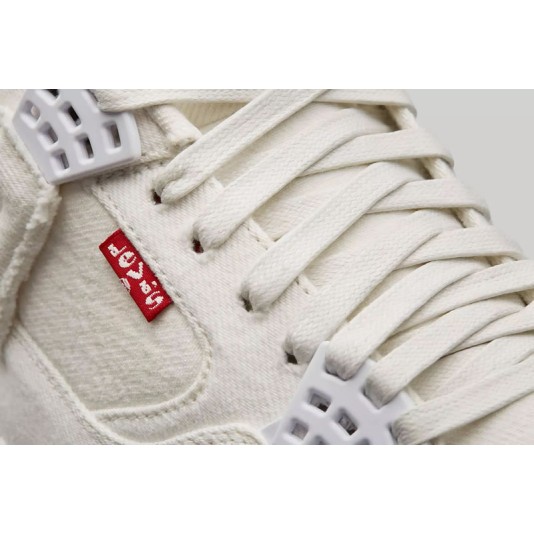 Levi's x Air Jordan 4 Retro "White Denim" AO2571-100