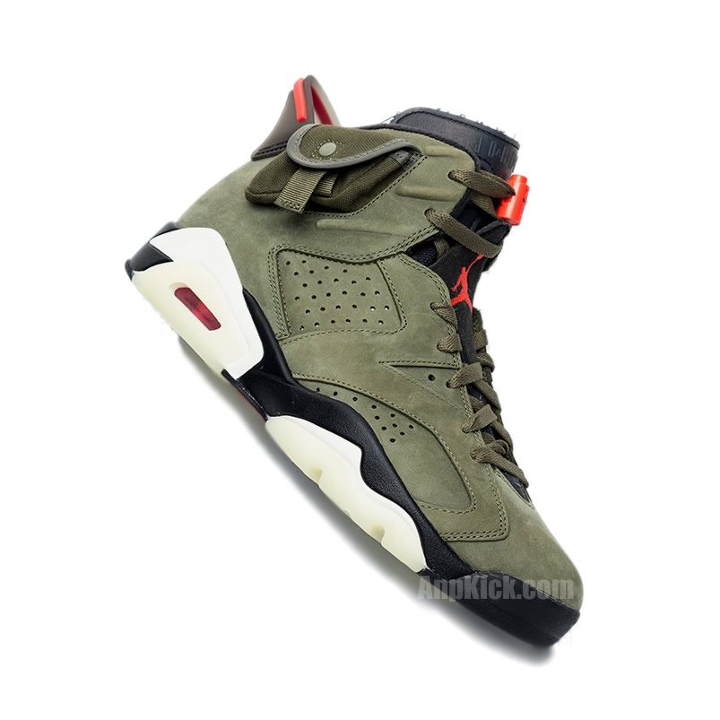 Travis Scott x Air Jordan 6 Olive "Cactus Jack" For Sale CN1084-200