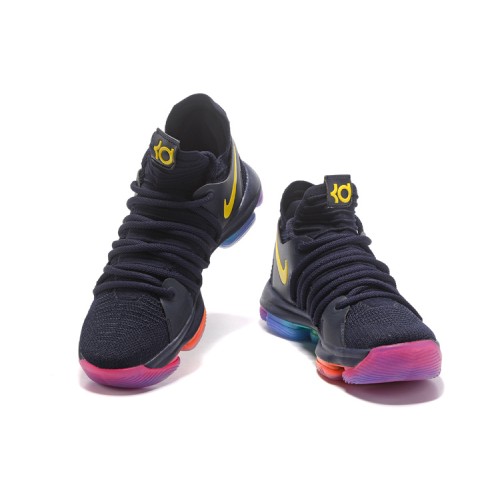 Kevin Durant KD10 "Rainbow" Black/Gold/Multicolor
