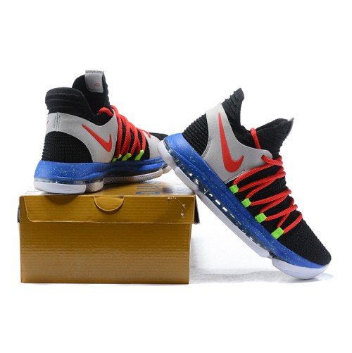 Kevin Durant KD10 Black/Orange/Grey/Blue