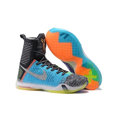 Kobe 10 Elite "What The Kobe" Black/Red/Sky Blue