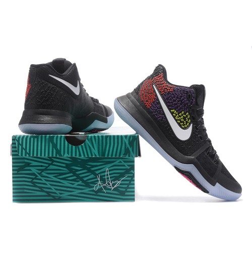 Kyrie 3 "Colorful" Black/Purple/Orange