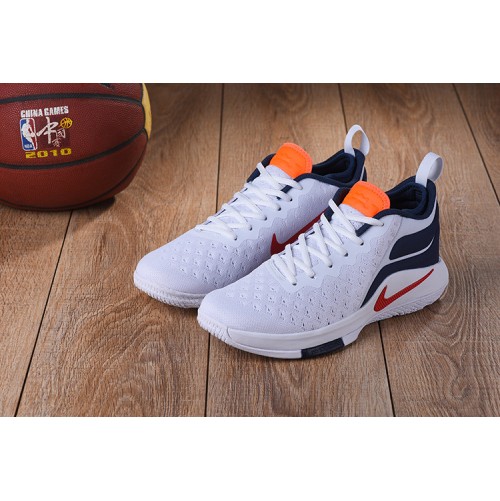 Lebron Witness 2 Flyknit Basketball Shoes White/Deep Blue/Orange/Red