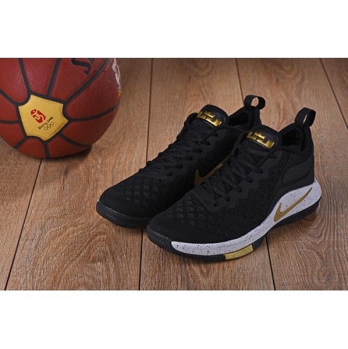 Lebron Witness 2 Flyknit Basketball Shoes Black/Gold