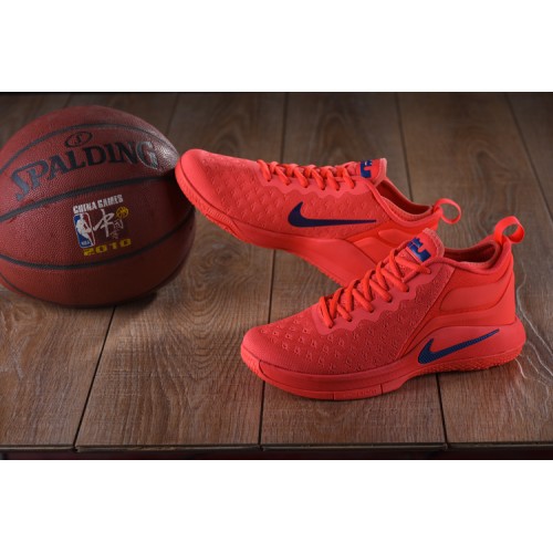 Lebron Witness 2 Flyknit Basketball Shoes Red/Deep Blue