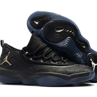 Air Jordan Super Fly Low Basketball Shoes Black/Gold