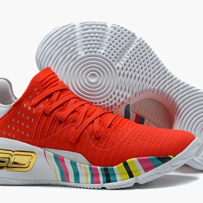 Under Armour UA Curry 4 WMN Low "The Year of Rooster" Red/Gold