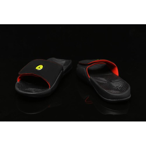 Air Jordan Hydro 7 Sandals Slippers Black Red Ferrari Wmns AA2516-023 Mens AA2517-023