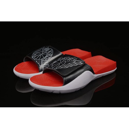 Air Jordan Hydro 7 Sandals Slippers Black White Red Wmns AA2516-001 Mens AA2517-001