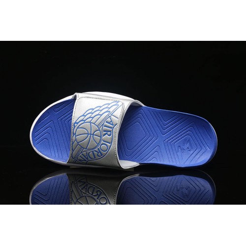 Air Jordan Hydro 7 Sandals Slippers White Blue Wmns AA2516-007 Mens AA2517-007
