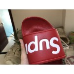 Supreme Suprize Design 2018ss Red White Slippers