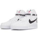 Supreme® x Nike Air Force 1 High SP World Famous 94 White/Black 698696-100