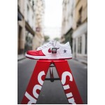 Supreme x Nike SB Dunk Low Red White 2019 Shoes CK3480-600