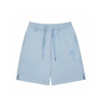 AMI Paris logo embroidered sports shorts